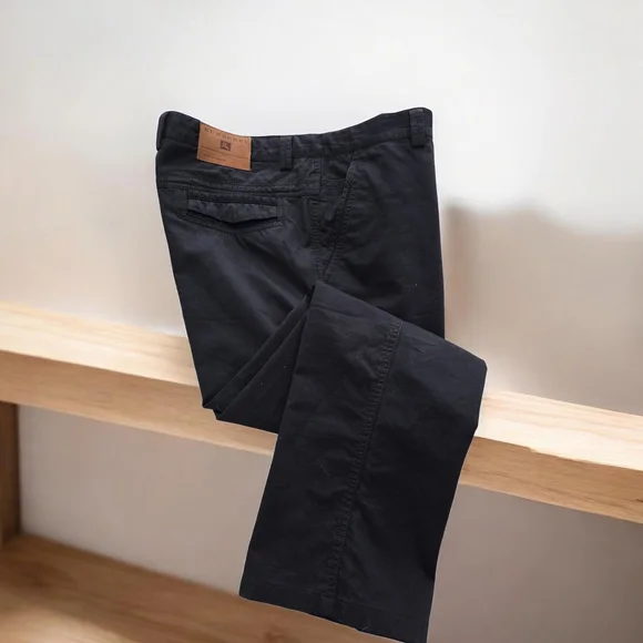 Burberry Brit Navy Chinos with Check Lining - Picture 7 of 7